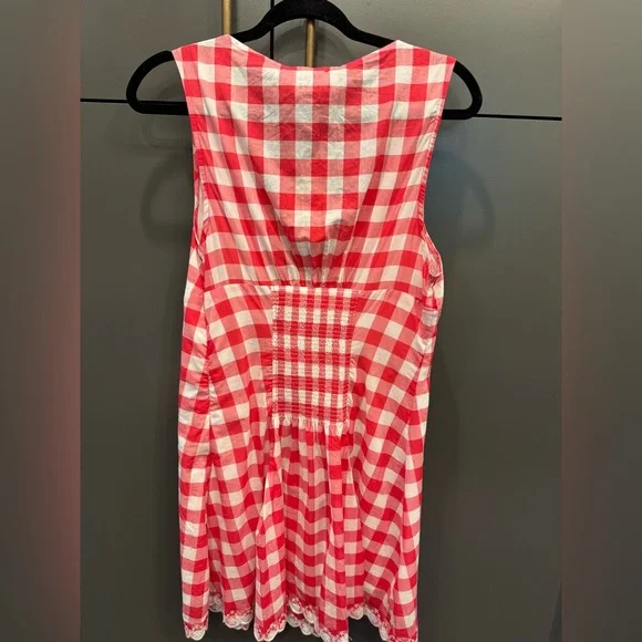 Frankie’s Bikinis x BELLA HADID Farm Gingham Mini Dress Womens Size L - NWT - Picture 3 of 5